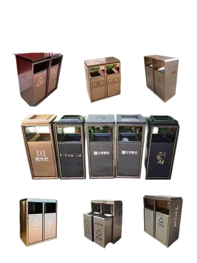 custom luxury hotel trash bins