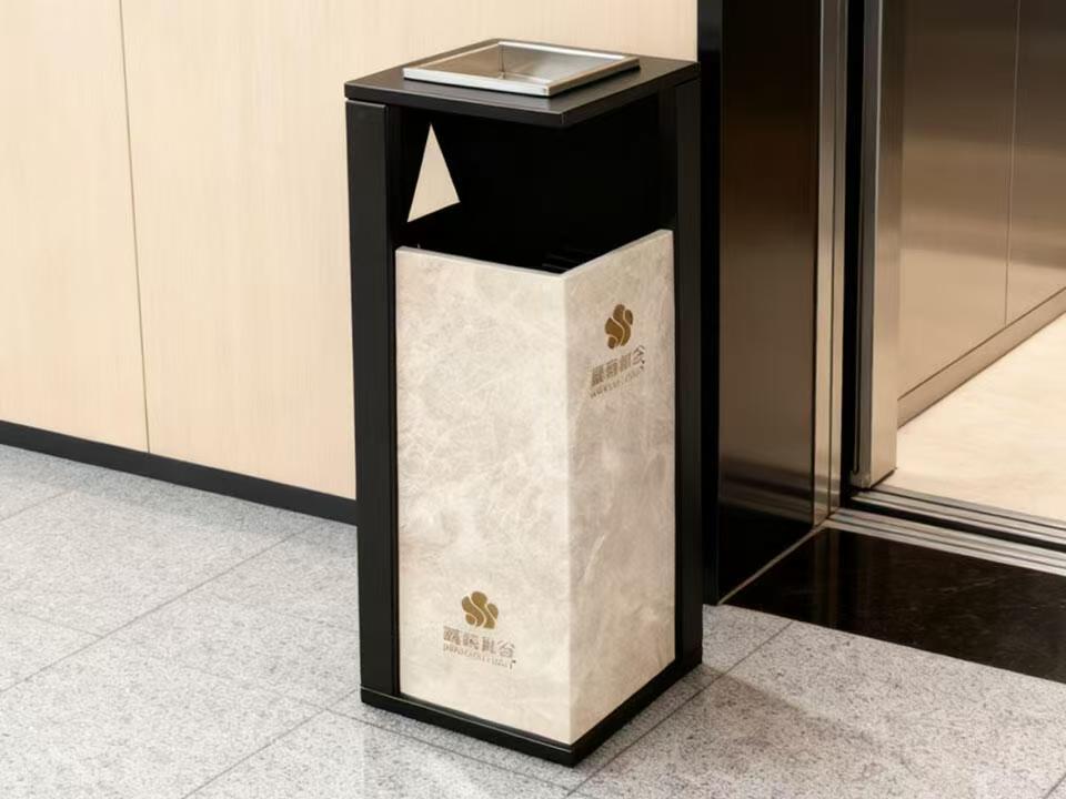hotel trash bins
